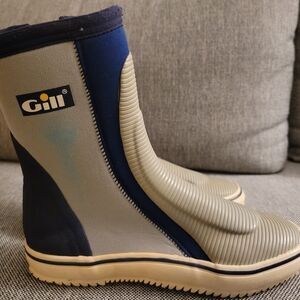 Gill Uniswx Gray and Blue Sailing, Wetsuit Boots